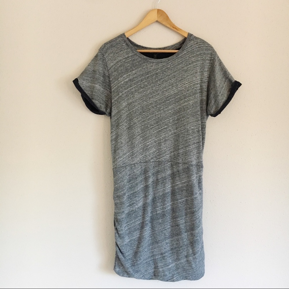 J. Crew Ruched Knit Sweatshirt Dress - Picture 2 of 5